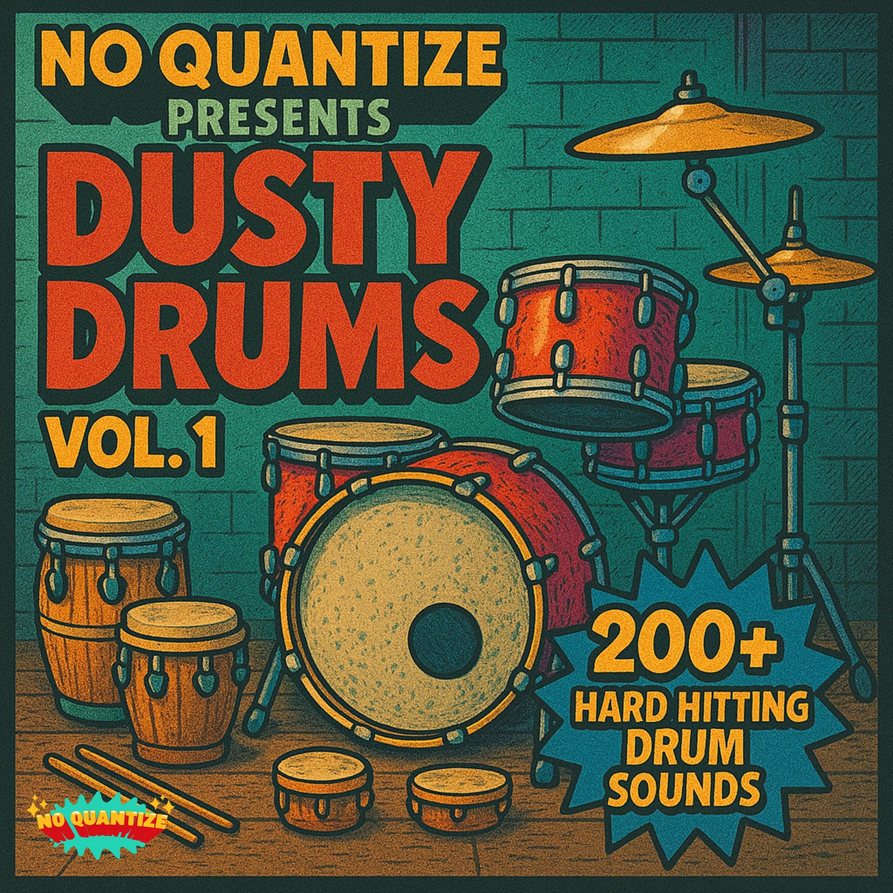 Dusty Drums Vol. 1 | 200+ Hard Hitting Drum Sounds in WAV format