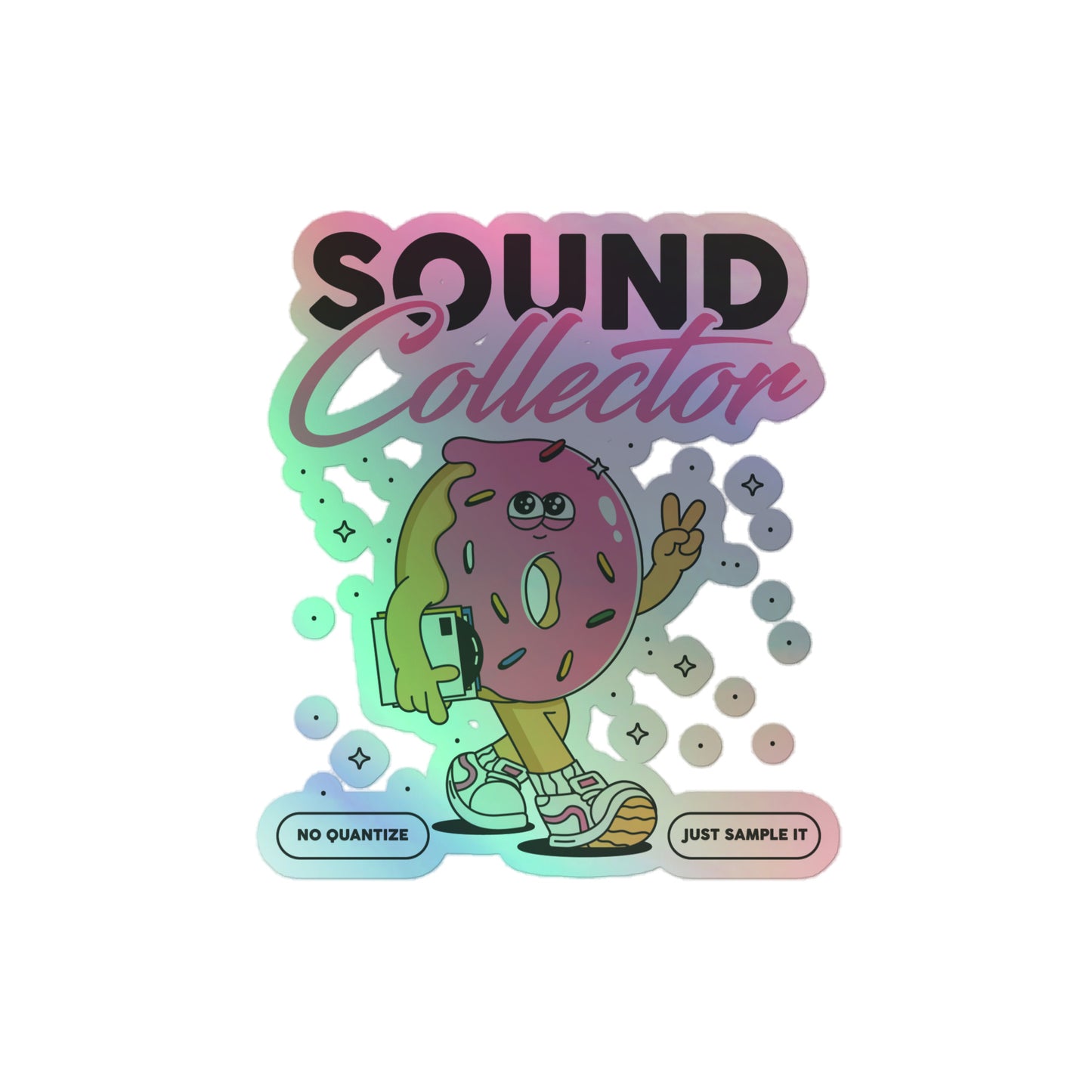 Sound Collector Holographic sticker