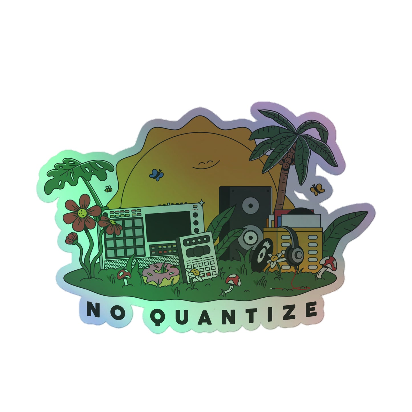 Beat Maker Island Hoodie (Pt. 1) Holographic stickers