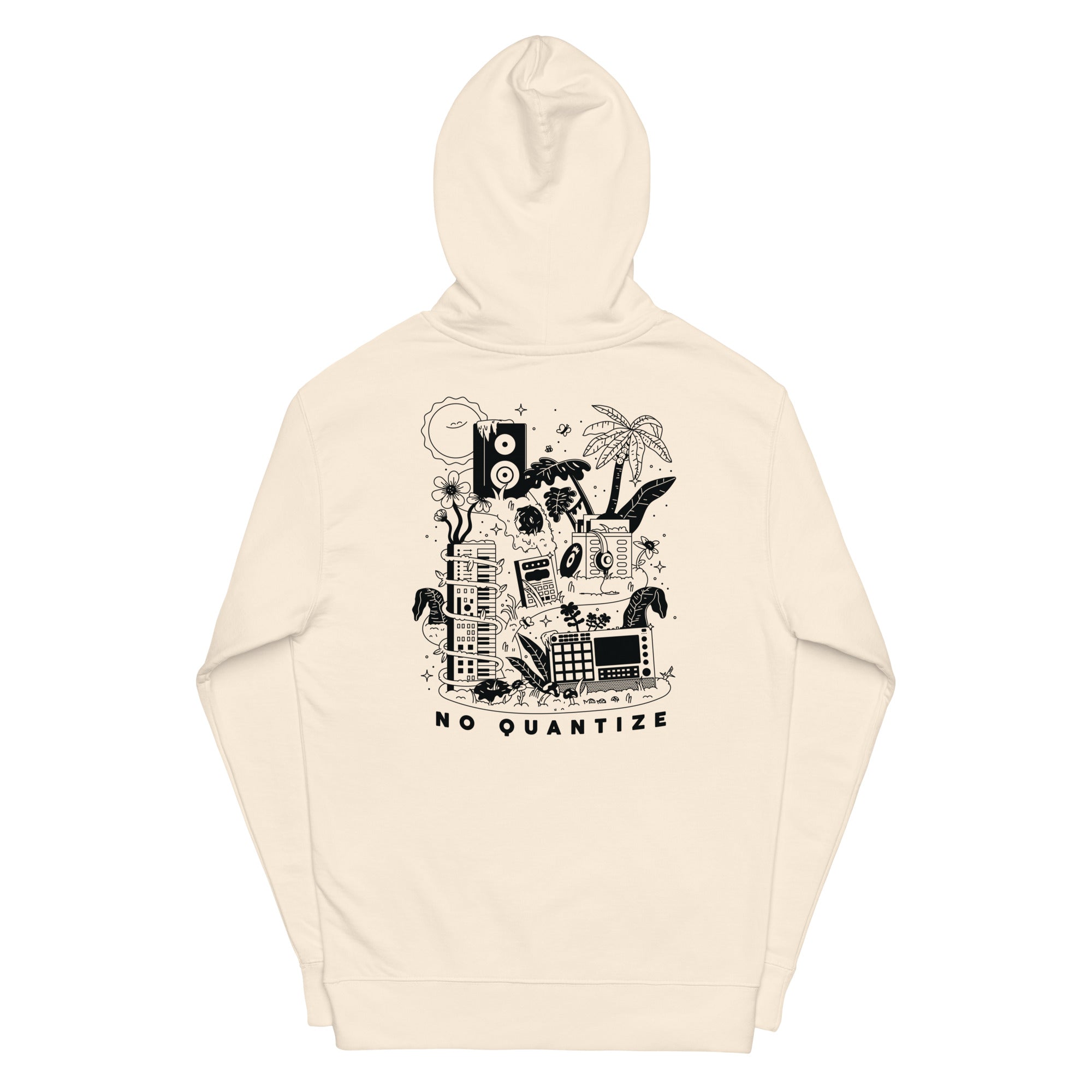 Beat Maker Island Hoodie Black Print